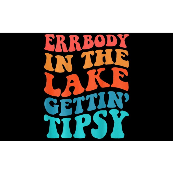 Everybody In The Lake Getting Tipsy Retro Groovy Bumper Sticker