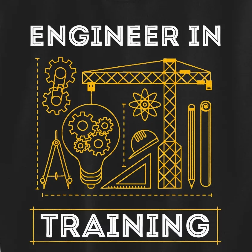 Engineer In Training Future Engineer Holding Engineering Kids Sweatshirt