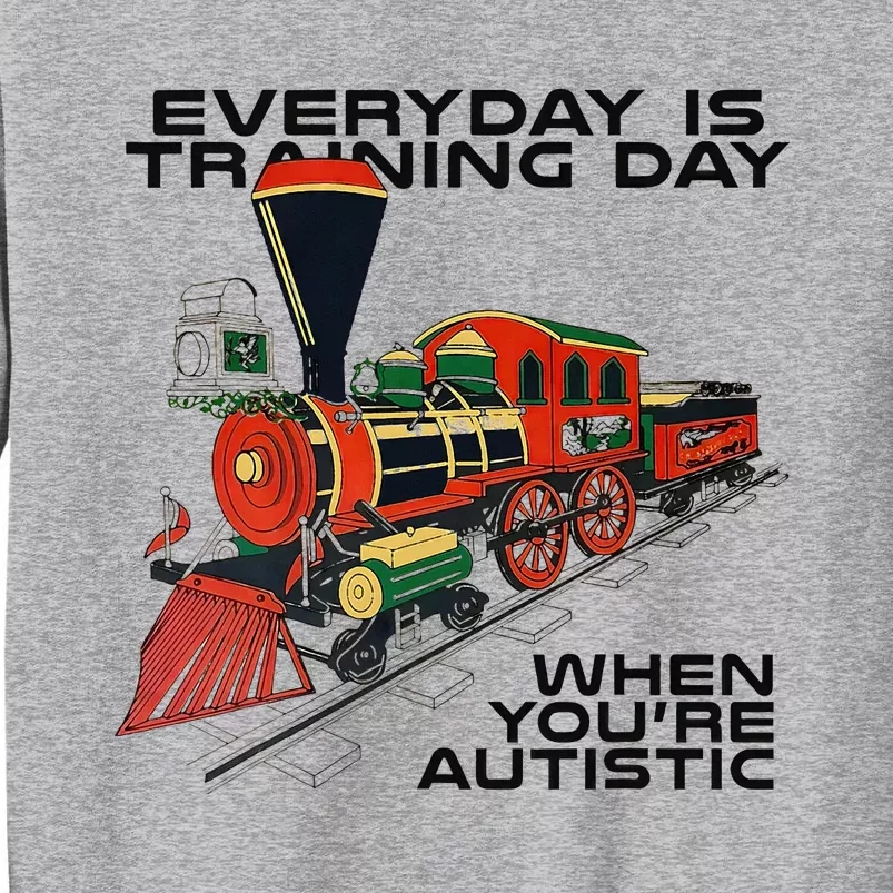 Everyday Is Training Day When YouRe Autistic Tall Sweatshirt