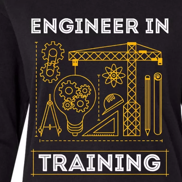 Engineer In Training Future Engineer Holding Engineering Womens Cotton Relaxed Long Sleeve T-Shirt