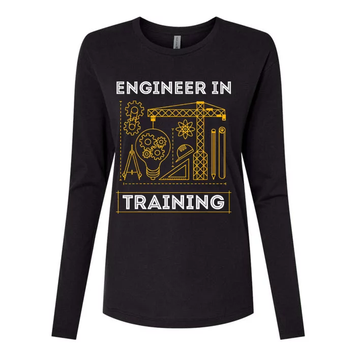 Engineer In Training Future Engineer Holding Engineering Womens Cotton Relaxed Long Sleeve T-Shirt