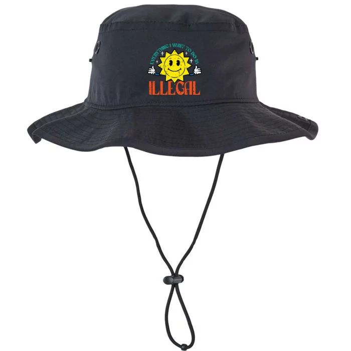 Everything I Want To Do Is Illegal Sun Legacy Cool Fit Booney Bucket Hat