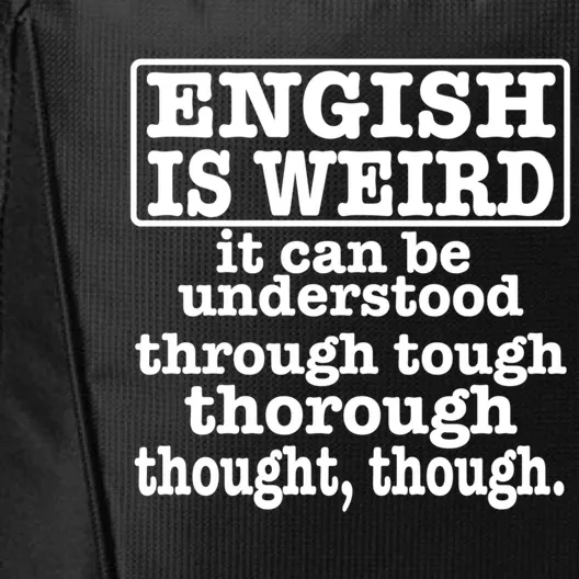 English Is Weird Gift City Backpack