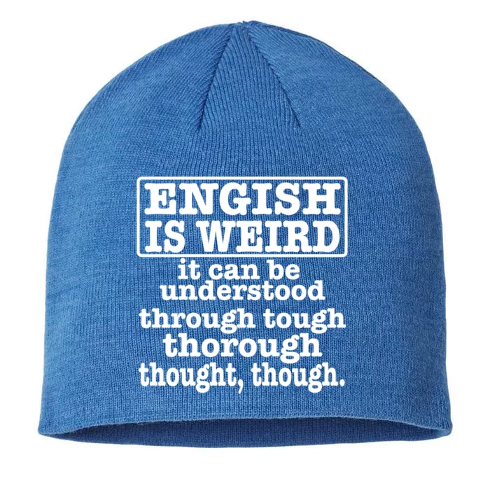 English Is Weird Gift 8 1/2in Sustainable Knit Beanie