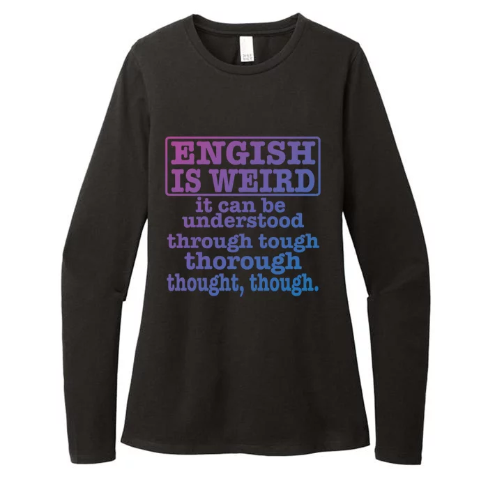 English Is Weird Gift Womens CVC Long Sleeve Shirt