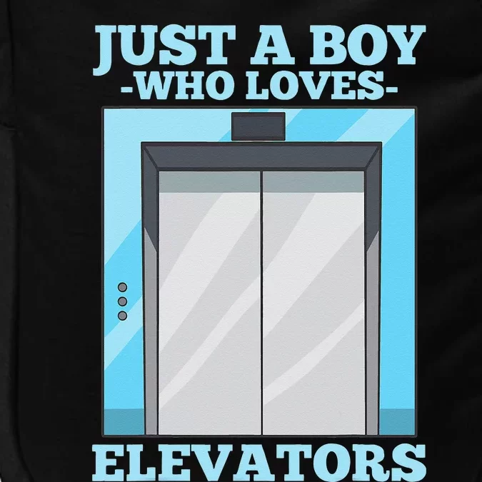 Elevator Just a Who Loves Elevators Impact Tech Backpack