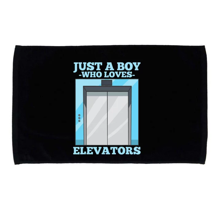 Elevator Just a Who Loves Elevators Microfiber Hand Towel