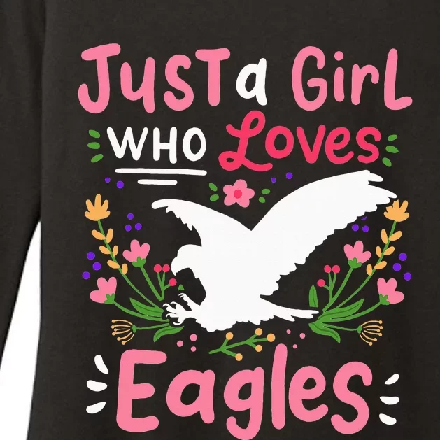 Eagle Just A  Who Loves Eagle Womens CVC Long Sleeve Shirt