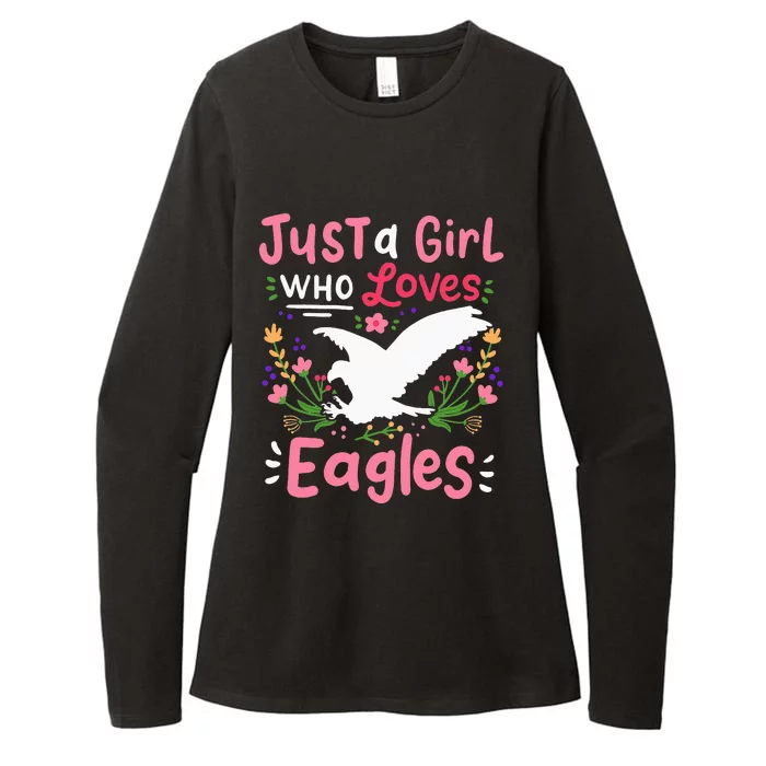 Eagle Just A  Who Loves Eagle Womens CVC Long Sleeve Shirt