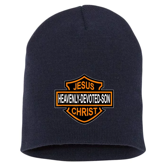 Enjoy Jesus Christ Heavenly Devoted Son Parody Religious Tee Short Acrylic Beanie