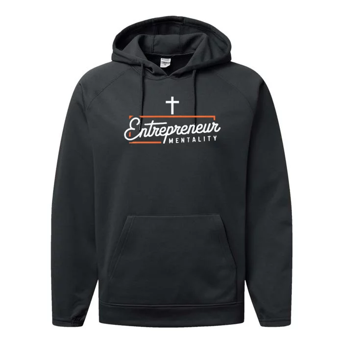 Entrepreneur Jesus Christ Religion Christian Business Premium Performance Fleece Hoodie