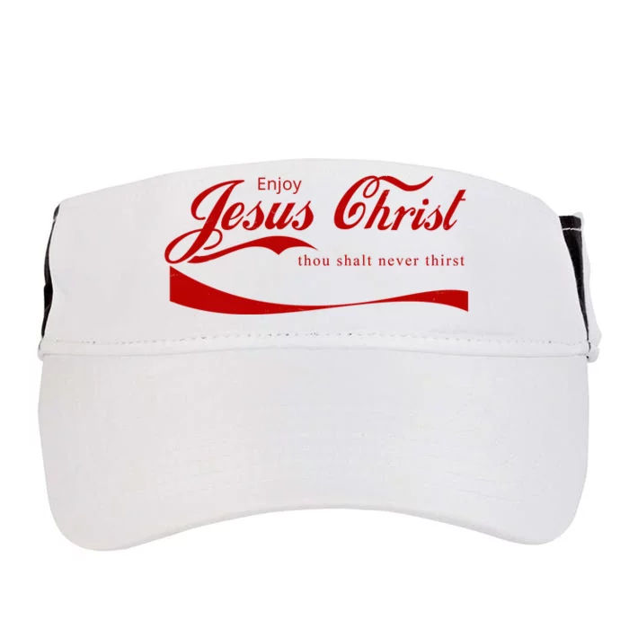 Enjoy Jesus Christ Thou Shalt Never Thirst Adult Drive Performance Visor