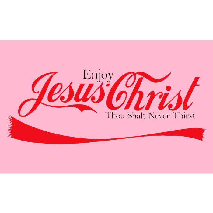 Enjoy Jesus Christ Thou Shalt Never Thirst Funny Religious Bumper Sticker