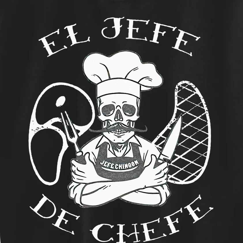 El Jefe De Chefe Funny Mexican Dad Boss Latino Kids Sweatshirt