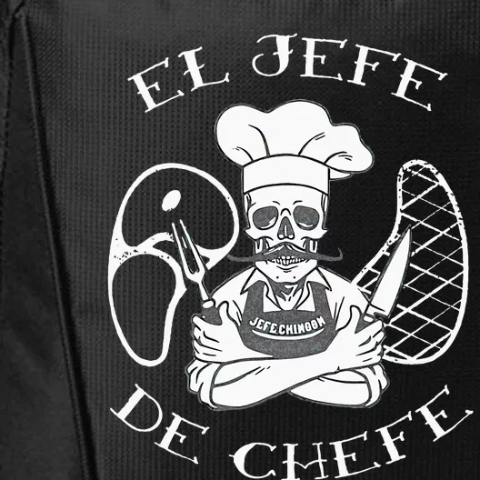 El Jefe De Chefe Funny Mexican Dad Boss Latino City Backpack