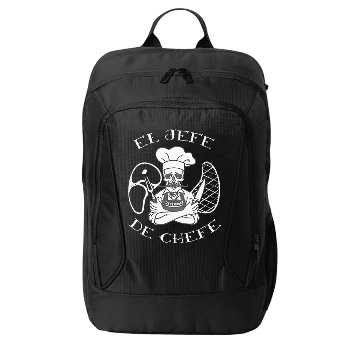 El Jefe De Chefe Funny Mexican Dad Boss Latino City Backpack