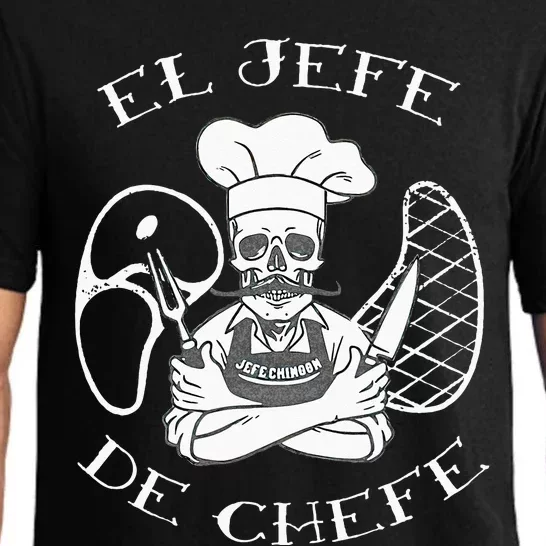 El Jefe De Chefe Funny Mexican Dad Boss Latino Pajama Set