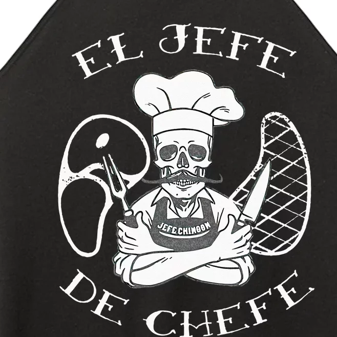 El Jefe De Chefe Funny Mexican Dad Boss Latino Women’s Perfect Tri Rocker Tank