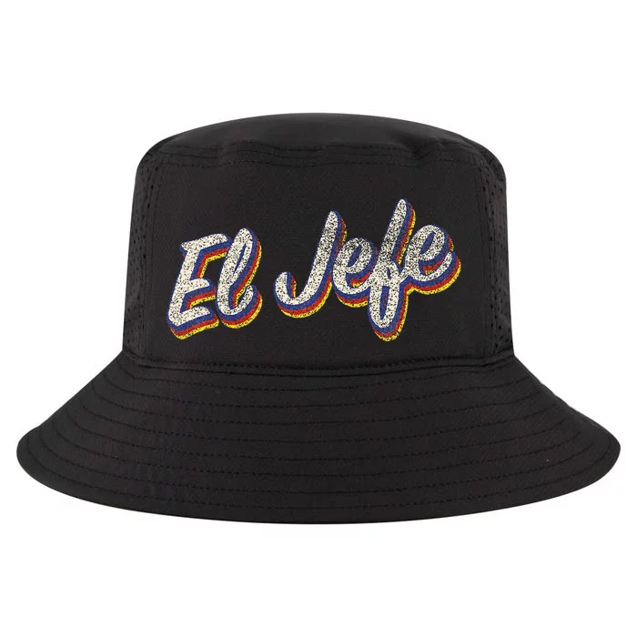 El Jefe Funny Mexican The Boss Spanish Cool Comfort Performance Bucket Hat