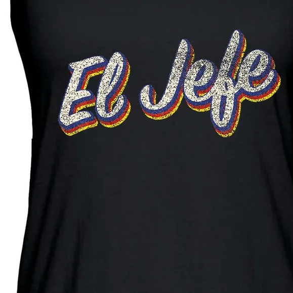 El Jefe Funny Mexican The Boss Spanish Ladies Essential Flowy Tank