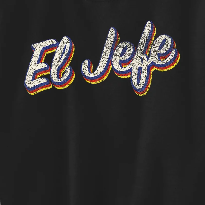 El Jefe Funny Mexican The Boss Spanish Kids Sweatshirt