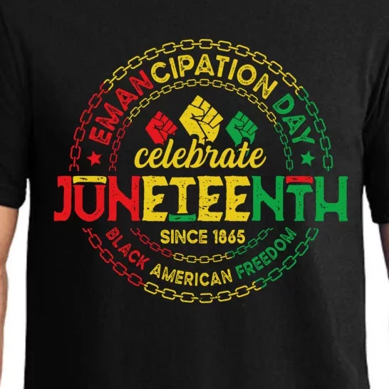 Ecipation Juneteenth Freemeaningful Giftish 1865 Freedom Black History Gift Pajama Set