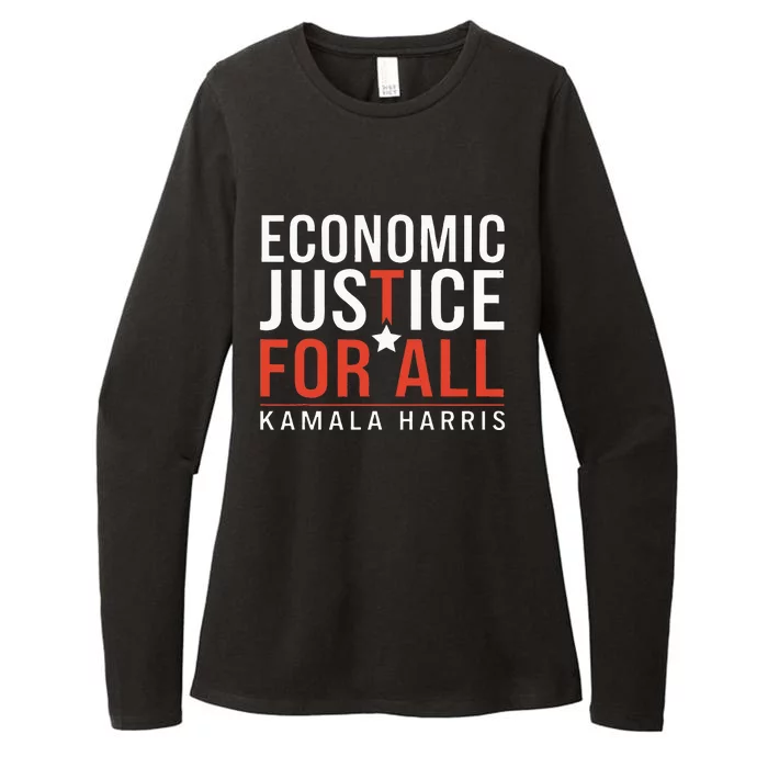 Economic Justice For All Kamala Harris Womens CVC Long Sleeve Shirt