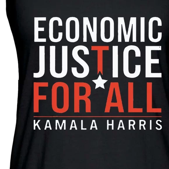 Economic Justice For All Kamala Harris Ladies Essential Flowy Tank