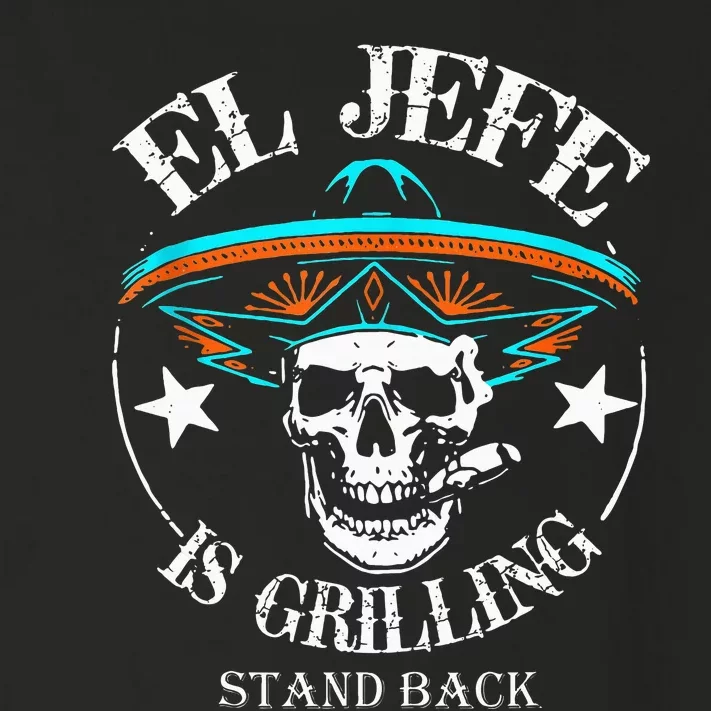 El Jefe Grilling Stand Back Funny Mexican Dad Playera Toddler Long Sleeve Shirt