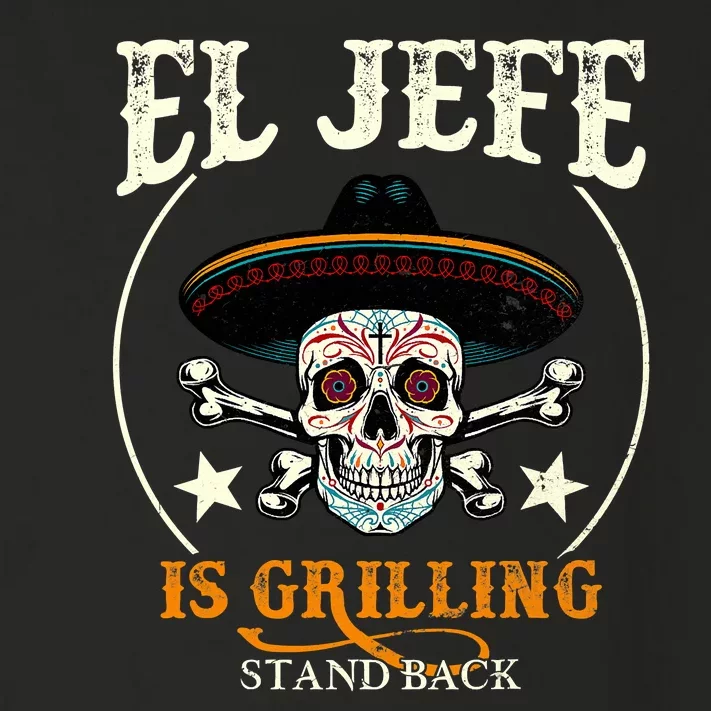 El Jefe Grilling Stand Back Funny Mexican Dad Playera Toddler Long Sleeve Shirt