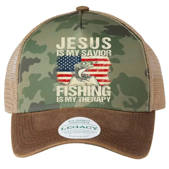 Even Jesus Had A Fish Story Funny Fishing Fisherman Legacy Tie Dye Trucker Hat