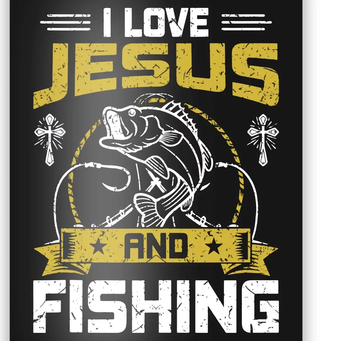 Even Jesus Had A Fish Story Cute Love Fishing Gift Poster