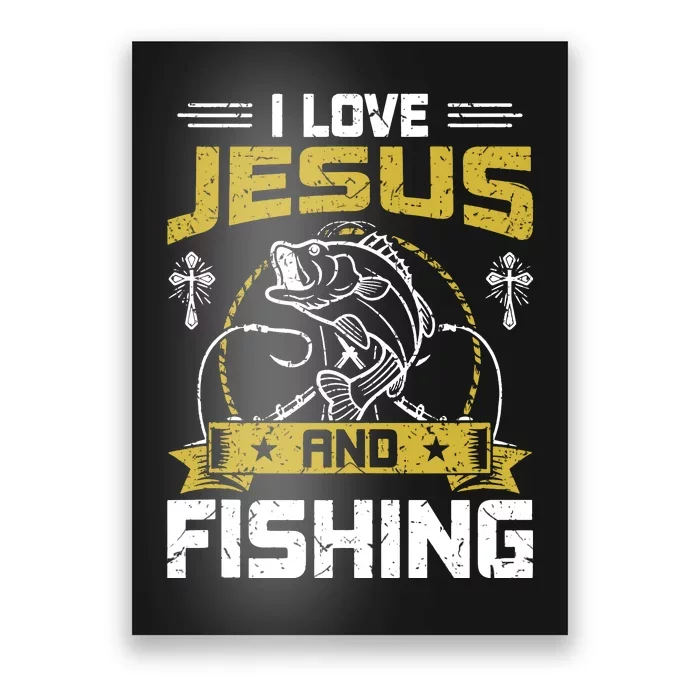 Even Jesus Had A Fish Story Cute Love Fishing Gift Poster