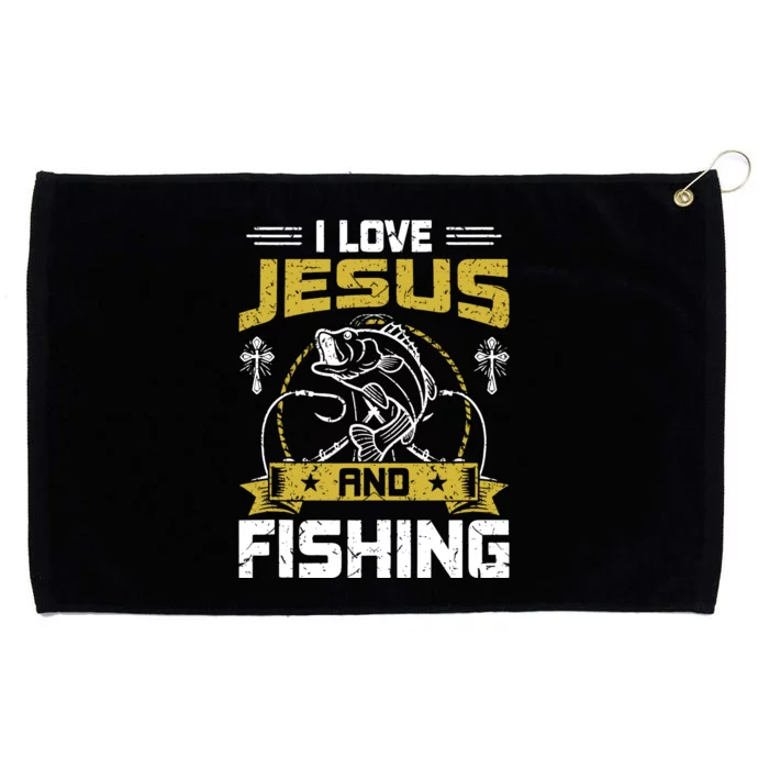 Even Jesus Had A Fish Story Cute Love Fishing Gift Grommeted Golf Towel