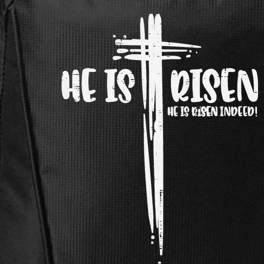 Easter Jesus He Is Risen Indeed Religious Christian City Backpack