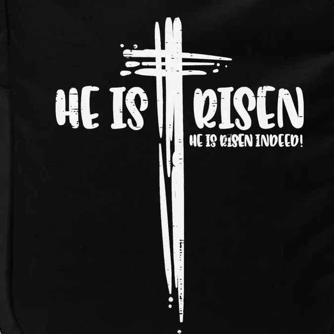 Easter Jesus He Is Risen Indeed Religious Christian Impact Tech Backpack