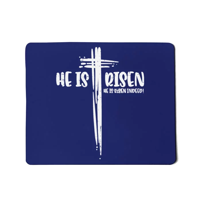 Easter Jesus He Is Risen Indeed Religious Christian Mousepad