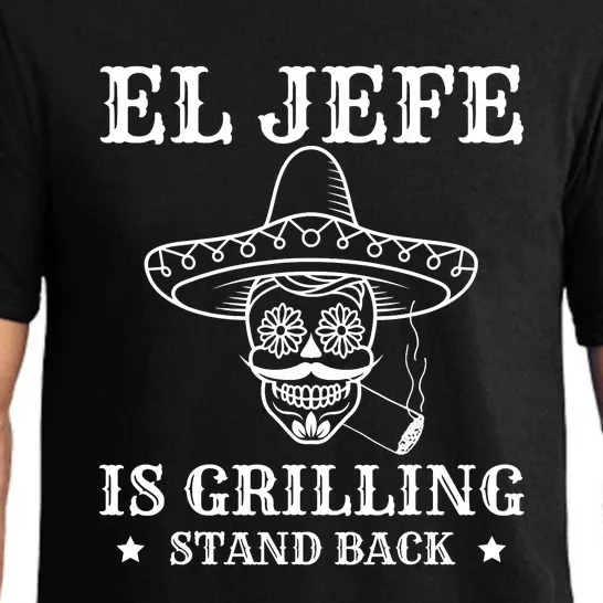 El Jefe Is Grilling Funny Mexican Dad BBQ Grill Pajama Set