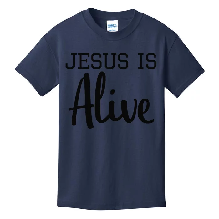 Easter Jesus Is Alive Faith Christian Funny Kids T-Shirt