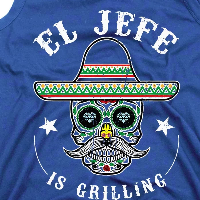 El Jefe Is Grilling Stand Tank Top