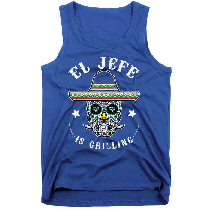 El Jefe Is Grilling Stand Tank Top