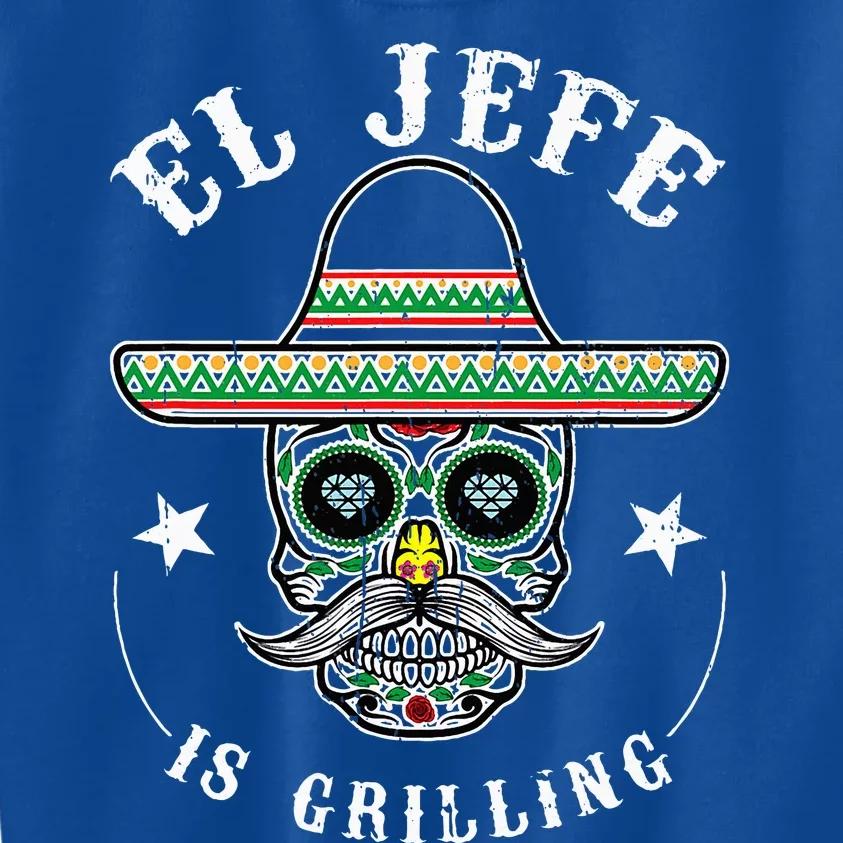 El Jefe Is Grilling Stand Kids Sweatshirt