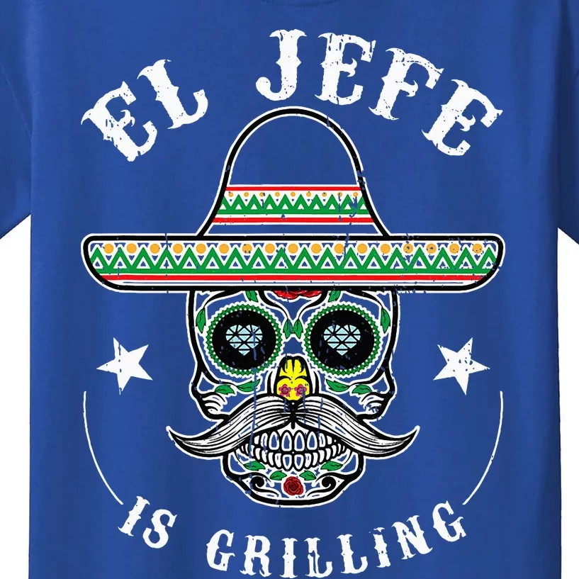 El Jefe Is Grilling Stand Kids T-Shirt