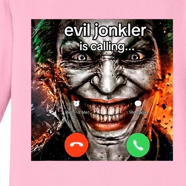 Evil Jonkler Is Calling Baby Long Sleeve Bodysuit