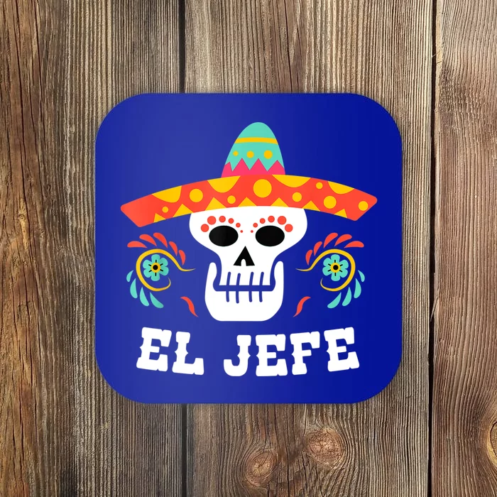 El Jefe Mexican Skull Day Of The Dead Coaster