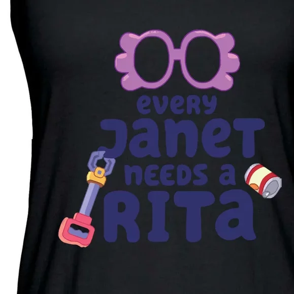 Every Janet Needs A Rita. Ladies Essential Flowy Tank