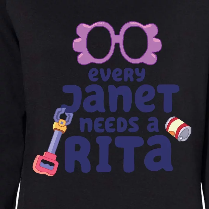 Every Janet Needs A Rita. Womens California Wash Sweatshirt