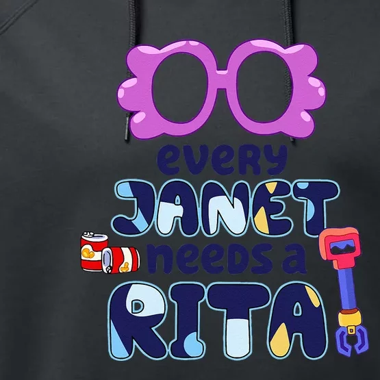 Every Janet Needs A Rita Magnet Performance Fleece Hoodie