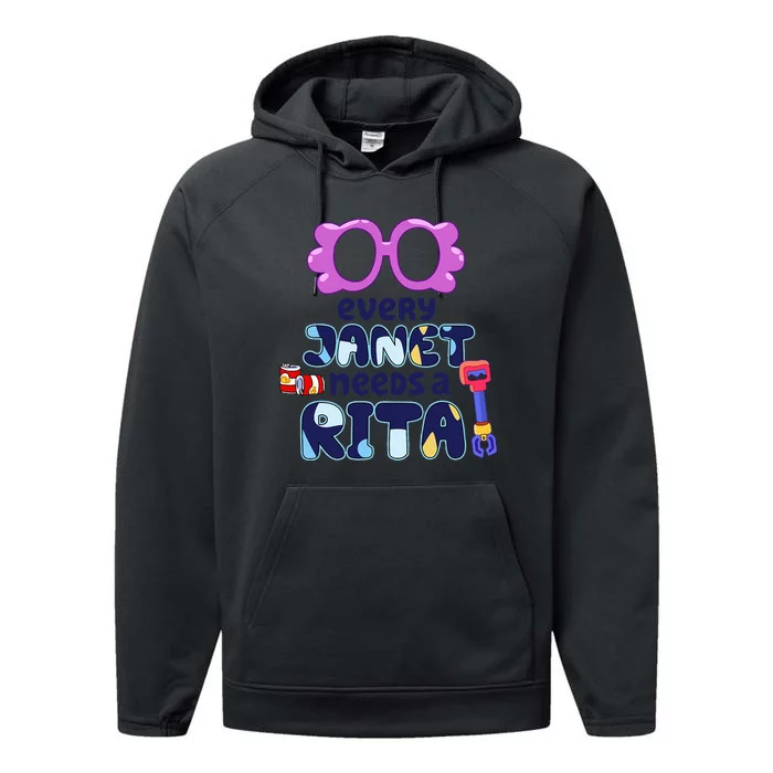 Every Janet Needs A Rita Magnet Performance Fleece Hoodie