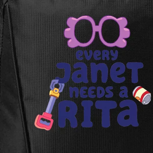 every janet needs a rita magnet cartoon lovers City Backpack